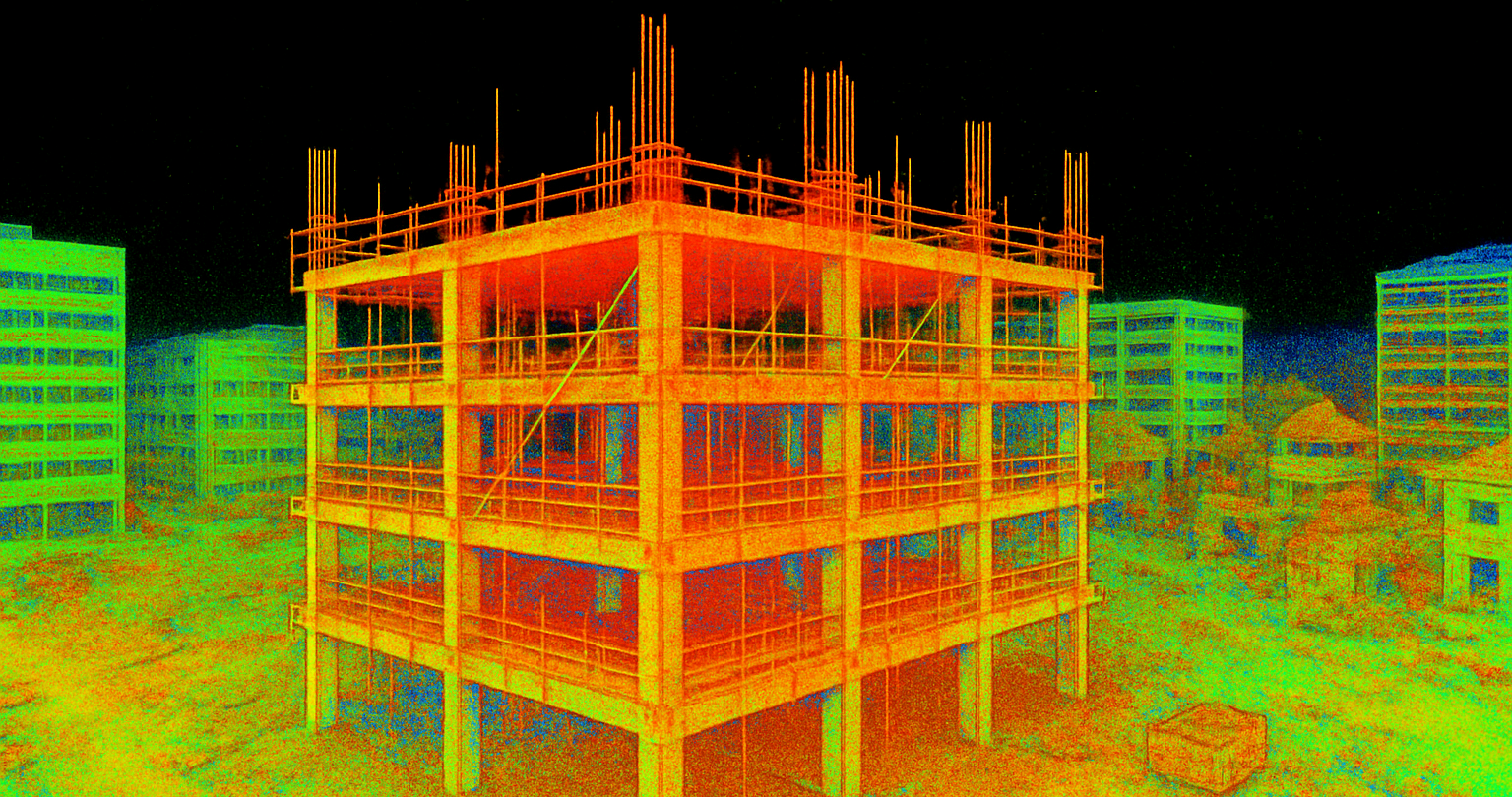 High-resolution 3D laser scanning and geospatial mapping performed by CHAC United for construction and engineering projects